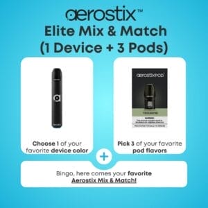 Aerostix Elite Mix & Match(1 Device + 3 Pods)